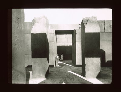 Granite temple near the Pyramid of Khephren, Gizeh, 4th Dynasty by American Photographer